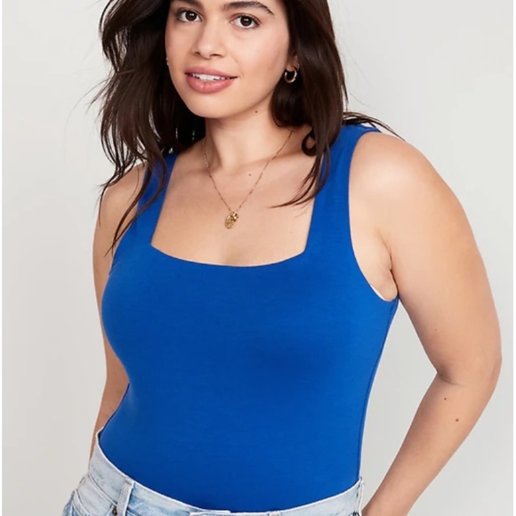 Old navy Sleeveless Square-Neck Bodysuit - royal Blue - Picture 5 of 9